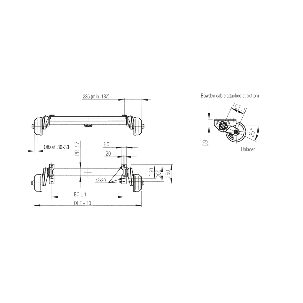 Bremsachse Alko 1350/1625-5 2051 Plus – Bild 2