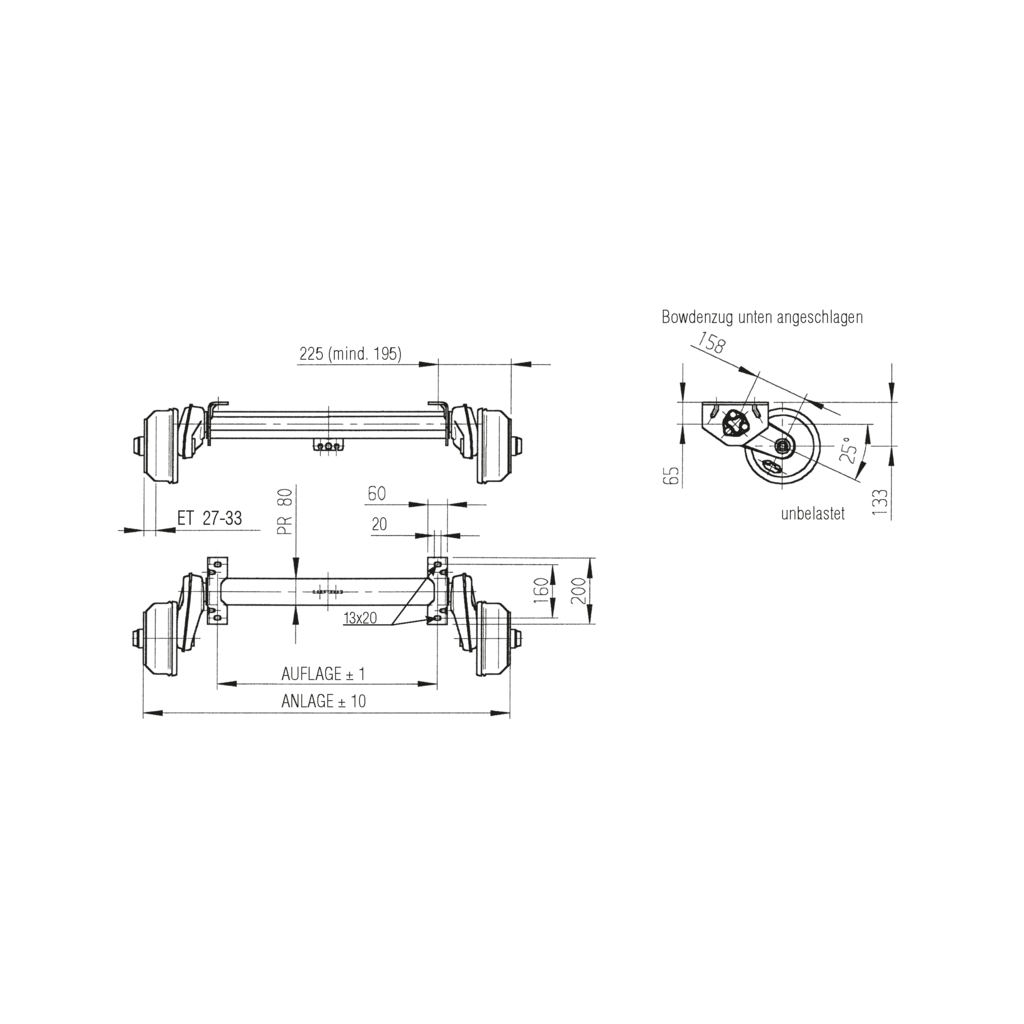 Bremsachse Alko 1000/1310-4 2051 Basic – Bild 2