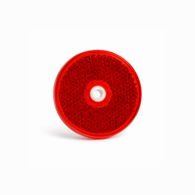 Rückstrahler rund rot 60mm