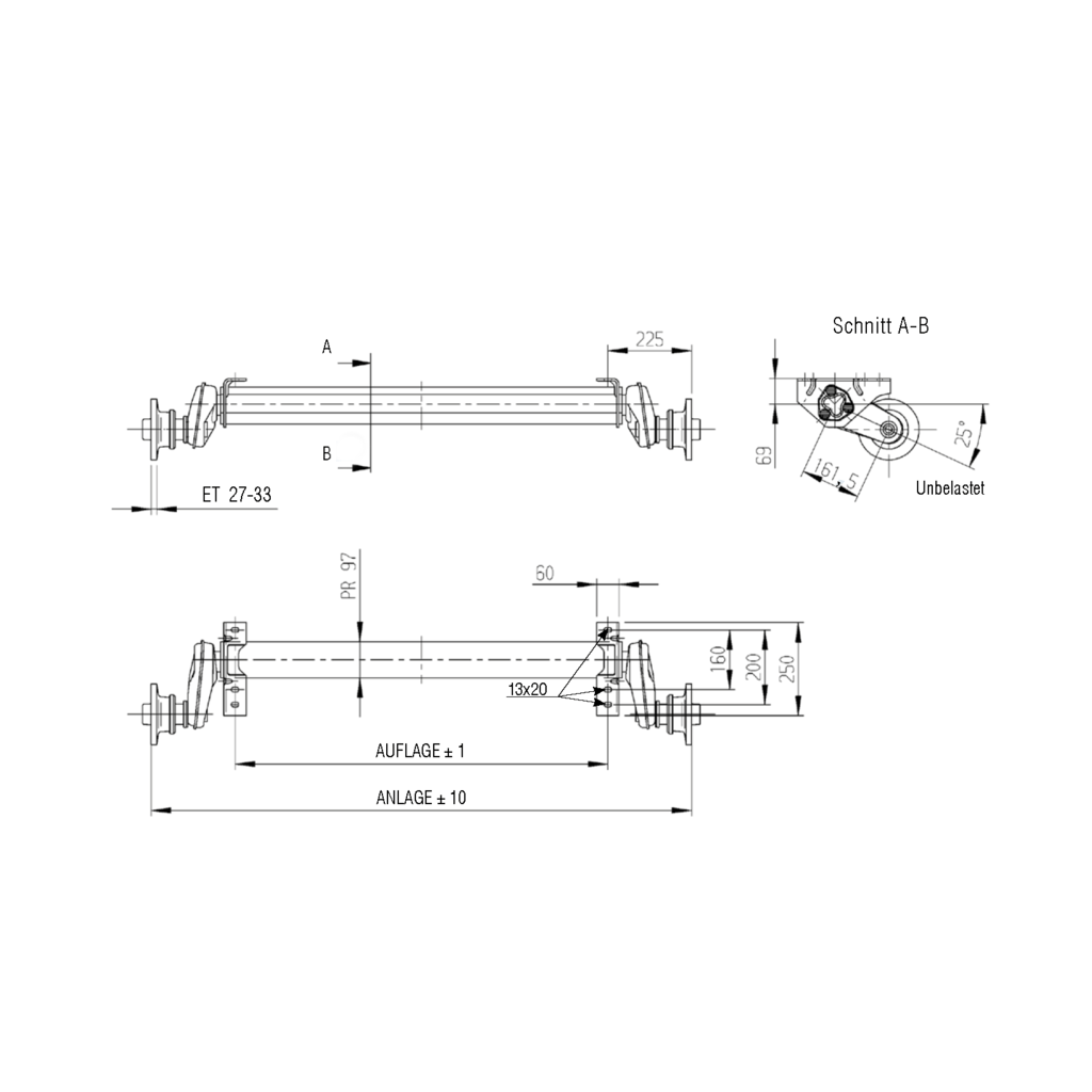 Laufachse Alko 1300/1000-5 Plus – Bild 2