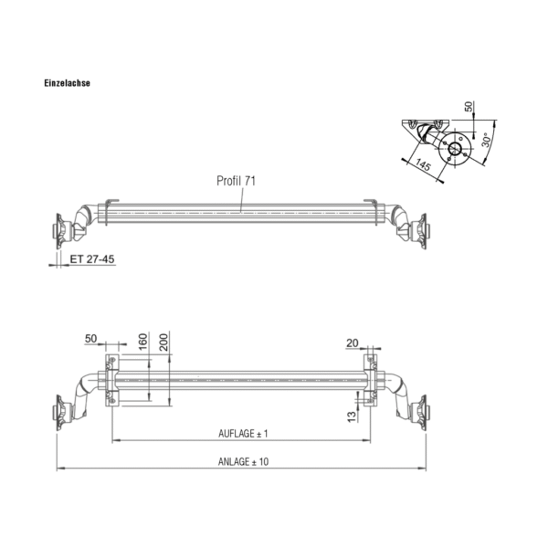 Laufachse Alko 750/1200-4 Basic – Bild 3