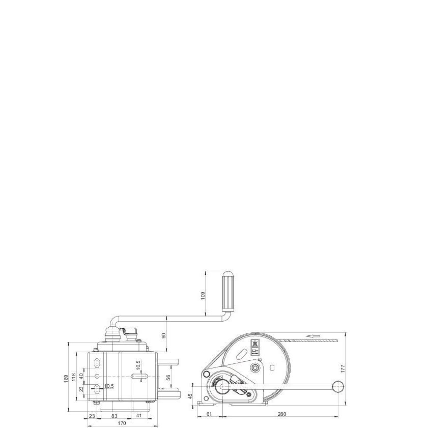 Seilwinde 900kg Alko Typ 900A Basic – Bild 2