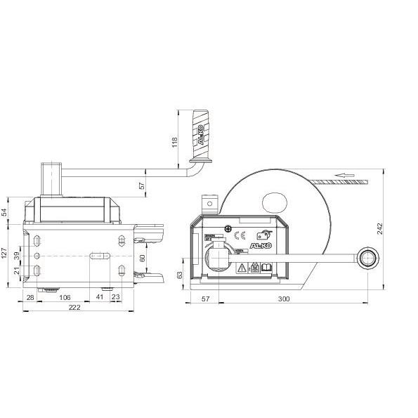 Seilwinde 1150kg Alko Typ 1201A Plus – Bild 3