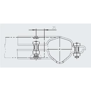 Klemmschale 750kg vierkant 60mm Alko Laufachse – Bild 2
