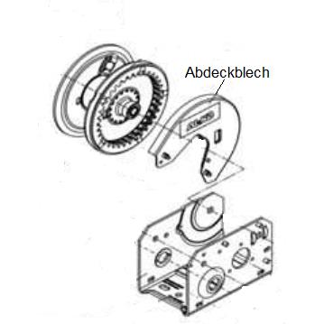 Abdeckblech für Alko Seilwinde Optima 901 Plus