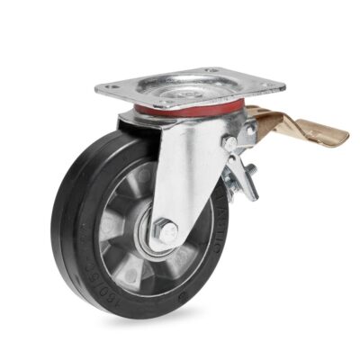 Lenkrolle 250x50 K Elas-Alu 500kg Stop