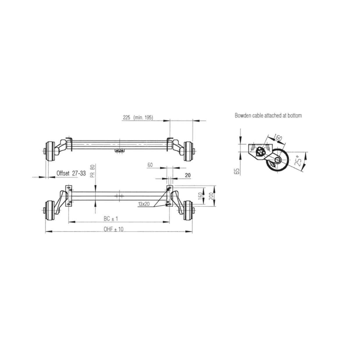 Bremsachse Alko 900/1000-4 1637 Basic – Bild 3