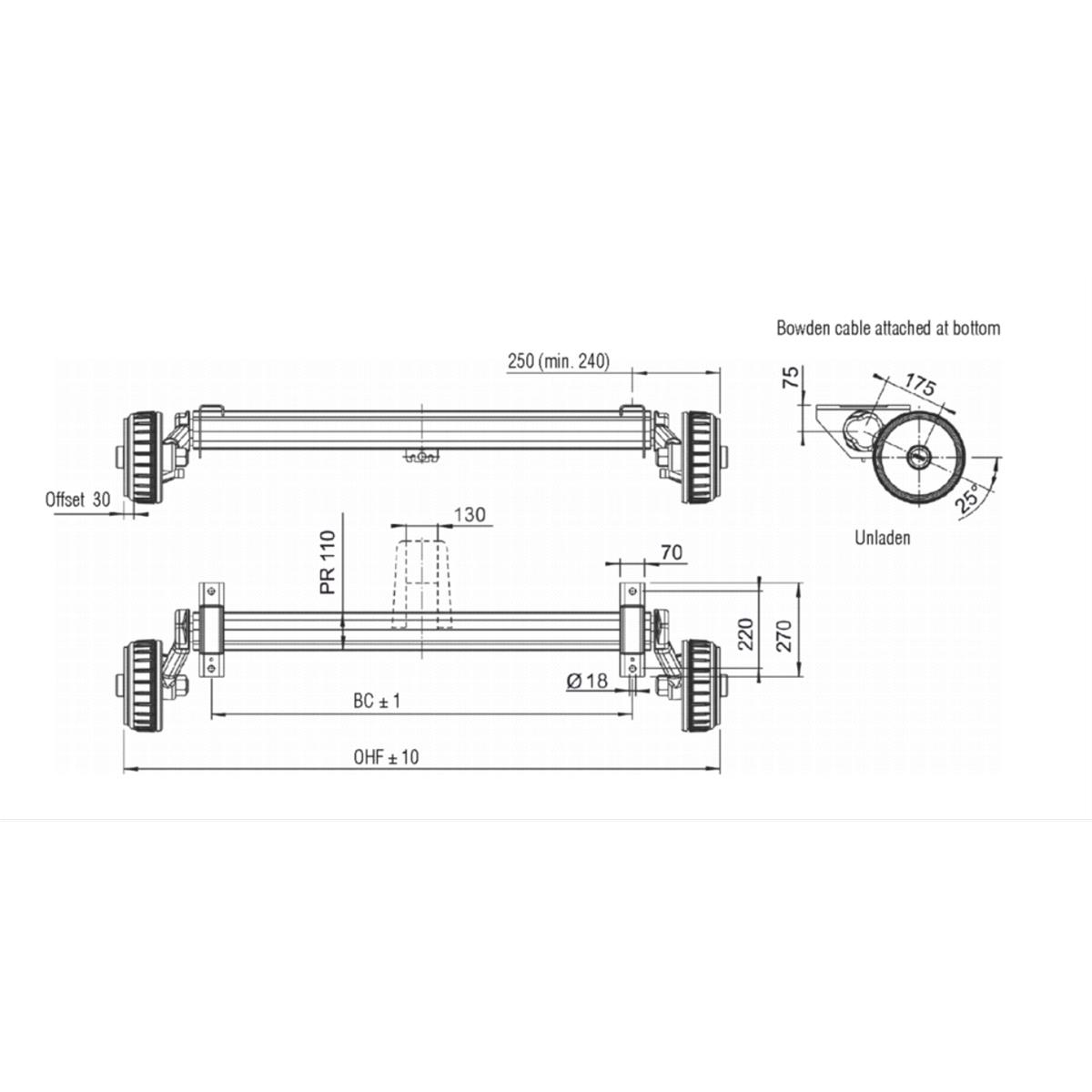 Bremsachse Alko 1800/1700-5 2361 Plus – Bild 3